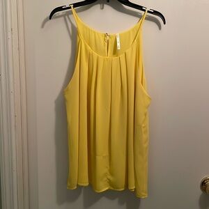 NWOT a.n.a. corture Sunshine Yellow Tank. Size 2X